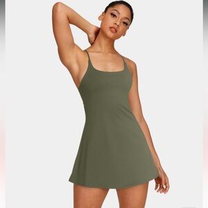 Halara Backless Active Tennis Dress w/shorts